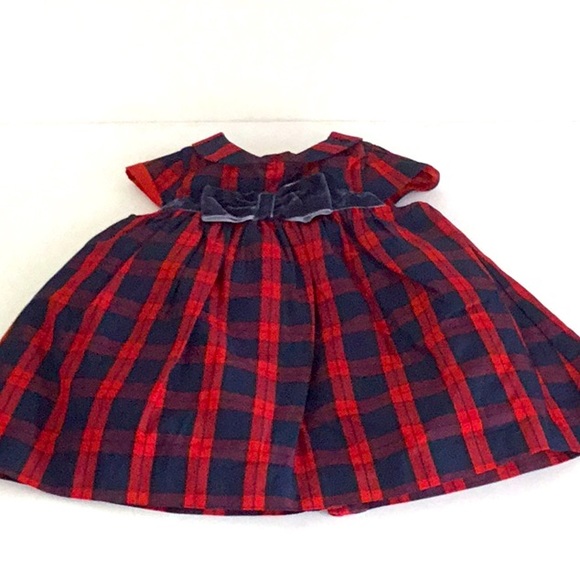 Janie & Jack Red/Navy Checkered Dress. Holiday, Easter, Special Occasion Dress. - Picture 11 of 11